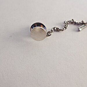 Vintage men's silver tie pin